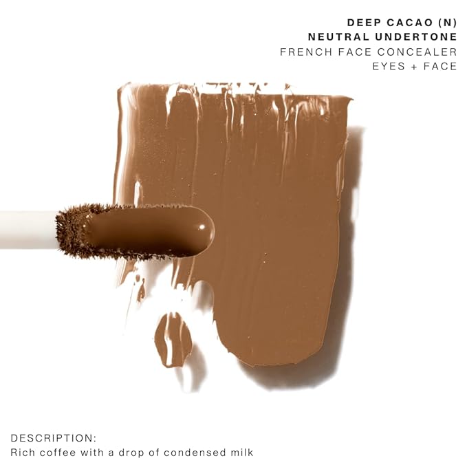 Maxine's Revenge FRENCH FACE CONCEALER | Hydrating & Blurring for Eyes + Face (Deep Cacao)