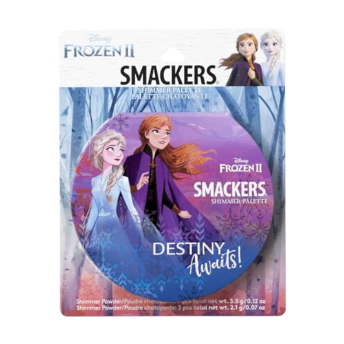 Lip Smacker Disney Frozen 2 Glitter Eyeshadow & Blush Makeup Palette, Melt For You Shimmer | Christmas Make Up Collection...