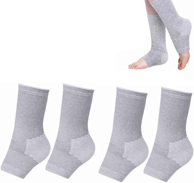 ANYSENT Bamboo Foot Sleeves,One Compression Bamboo Foot Sleeves,New Compression Bamboo SocksAnkle Compression Socks