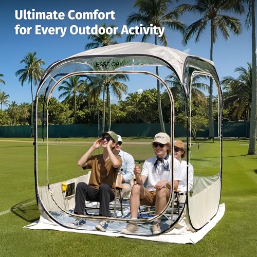 East Oak Weather Sports Tent for Fishing, Sports Event | Pop Up Bubble Tent Instant Sun & Rain Shelter | No Condensation, ...
