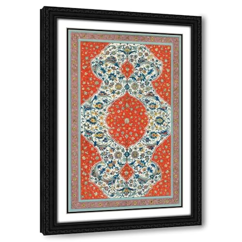 ArtDirect Non-Embellish Persiann Ornament II Custom Framed Art Print Giclee Print or Canvas Options with Various Sizes and Customization by Vision Studio