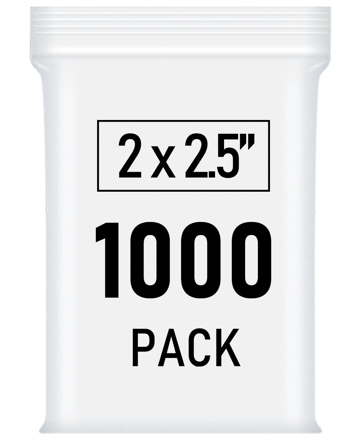 1000 Pcs Small Plastic Bags, Small Bag 2 x 2.5 Inch, Mini Bag Resealable, Small Baggies, Jewelry Bags Clear Plastic for Candy Pills Beads Diamond