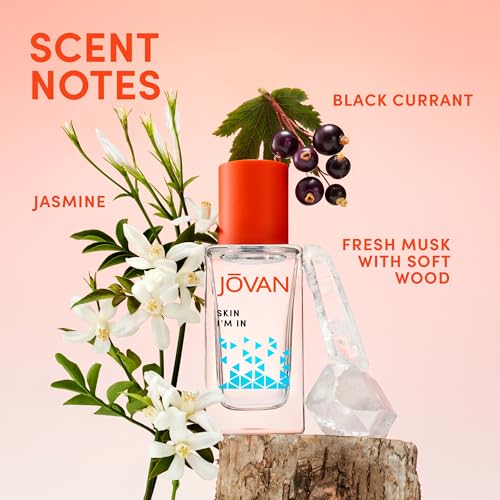 Jovan Skin I'm In Eau de Parfum 1.7 fl oz (Pack of 1), Notes of Black Currant, Jasmine, and Musk, Unisex Fragrance, Long Lasting, Everyday Fragrance, Travel Size