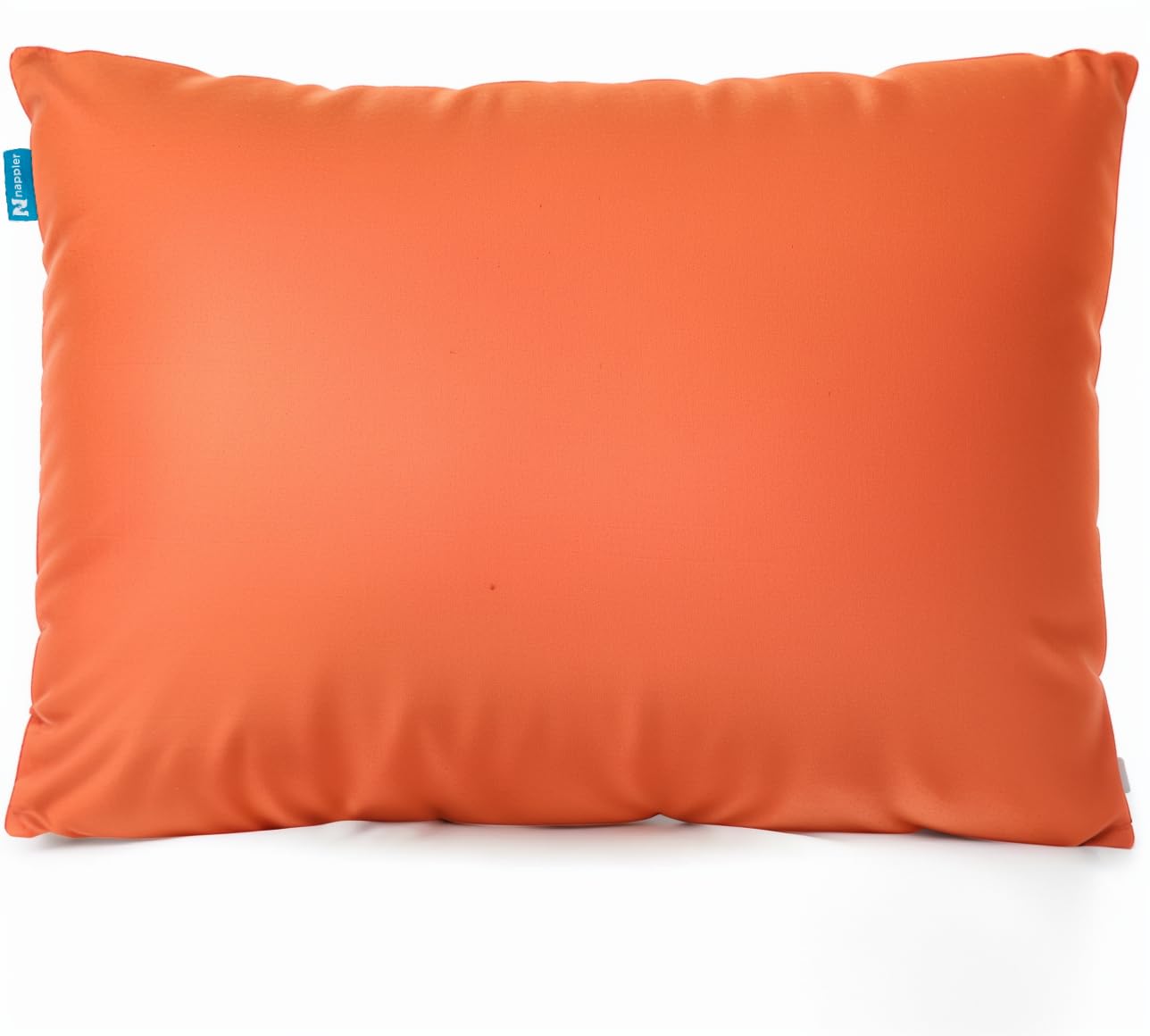Nappler Rust Small Shredded Memory Foam Pillow for Travel and Camping - Compressible Medium Firm Bed Pillow, Breathable Cover, Machine Washable, Backpacking, Airplane and Car