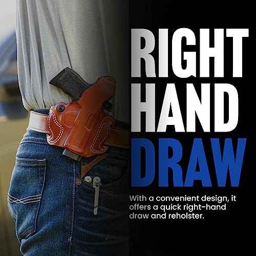 DeSantis Thumb Break Mini Slide Holster - Leather OWB Holster, Fits the SIG Sauer P365, P365 XL RomeoZero, P365 XL, P365 SAS - Right Hand Draw, Black