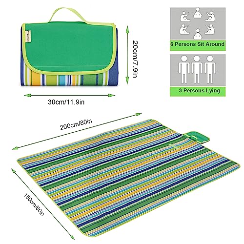 TEASTAR Waterproof Picnic Blanket Extra Large Oversized Beach Blanket Sandproof Outdoor Large Picnic Blankets Foldable San...