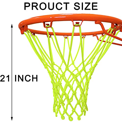 NEIJIANG Glow Basketball Net, Nightlight Basketball Net Luminous Outdoor Portable Sun Powered Sport Nylon