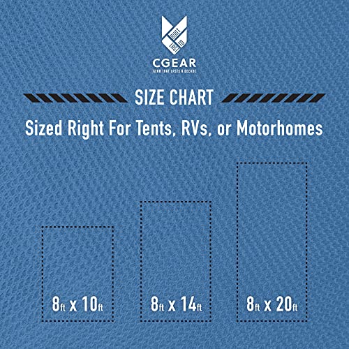 CGEAR RV Comfort Mat – Patented Sand-Free Technology with Ultra Soft Material – Sized to Your RV, Campsite, Beach House – ...