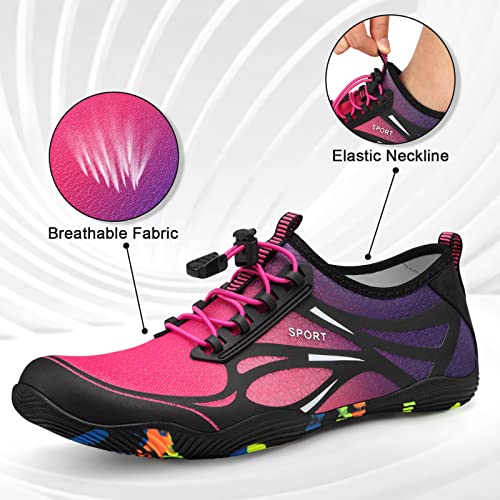ATHMILE Water Shoes for Men Women River Shoes Adult Swim Beach Lake Pool Aqua Socks Barefoot Quick Dry for Hiking Surfing ...