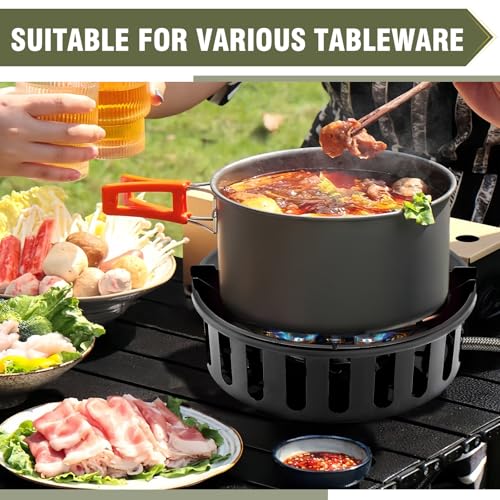 Bestfire Propane Burner, 72,000 BTU Single Burner Gas Stove for Outdoor Cooking, Windproof Camping Stove with Piezo Igniti...