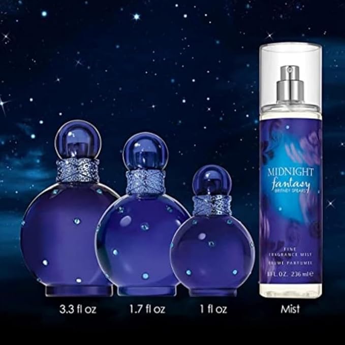 Britney Spears Women's Perfume, Midnight Fantasy, Eau De Parfum EDP Spray for Women, 1 Fl Oz