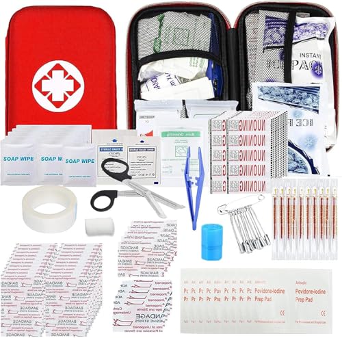 Car First Aid Kits 275Pcs Survival Gear Home Travel Size Small Emergency Kit Tactical Hiking EVA Camping Essentials Backpa...