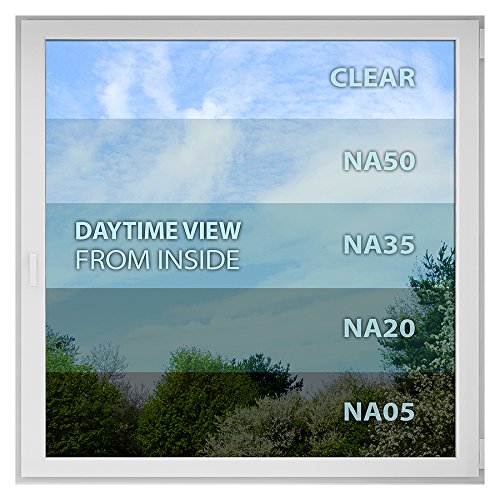 BDF NA35 Window Film Sun Control and Heat Rejection Natural Black 35 (Medium) - 48in X 12ft