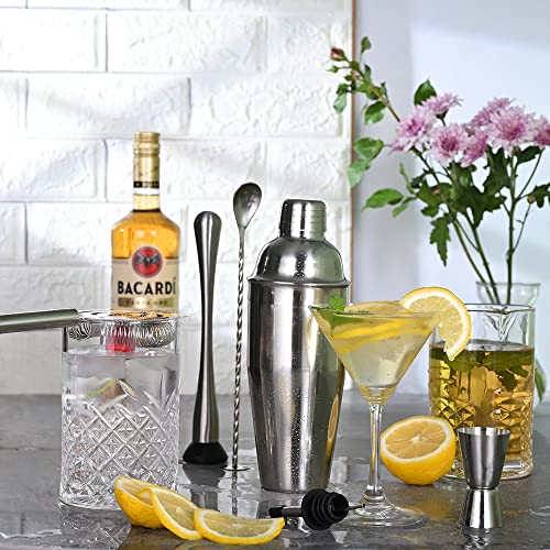 Etens Cocktail Shaker Set & Bar Kit – 24 oz Stainless Steel Drink Mixer Martini Shaker for Bartender – Complete Cocktail K...