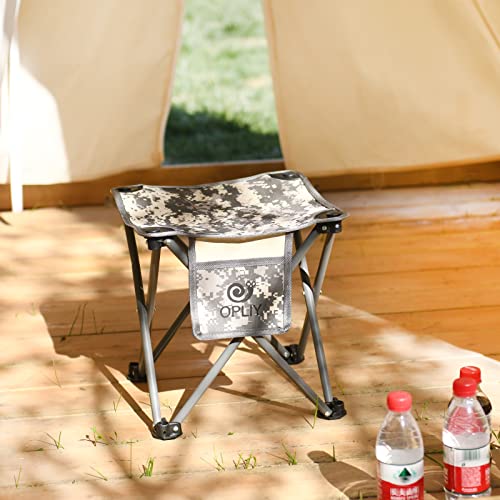 Opliy Camping Stool 2 Pack,13.5 Inch Portable Folding Stool for Outdoor Gardening and Beach Hiking Fishing,Foot Stool with...