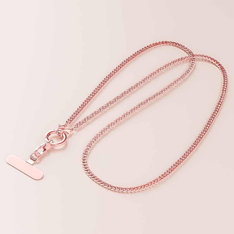 Phone Strap Crossbody Chain 360 Rotating Detachable Cell Iphone Lanyard With Stainless Steel Clip Tether Finger Ring Hook Comfor