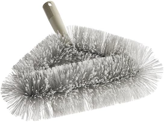 15-Inch Wall, Ceiling and Fan Duster Brush with Vinyl Bristles, Gray