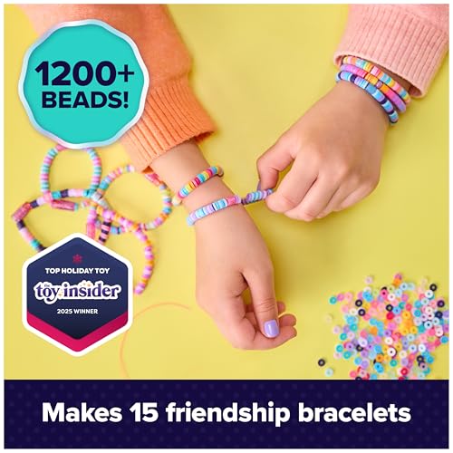 Cool Maker, Stack’d Heishi Studio Bracelet Making Kit with Easy Beading Pen & Over 1200 Beads for Bracelets, Makes 15, Gif...