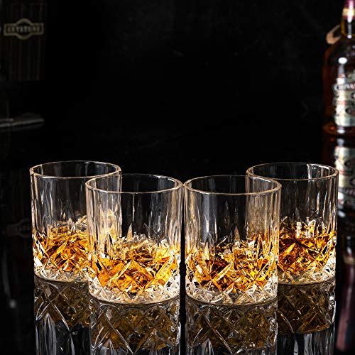 KANARS Old Fashioned Whiskey Glasses with Luxury Box - 10 Oz Rocks Barware For Scotch, Bourbon, Liquor and Cocktail Drinks...