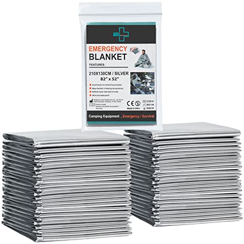 General Medi Emergency Blanket (12-Pack),Emergency Silver Foil Blanket– Perfect for Outdoors, Hiking, Survival, Marathons ...