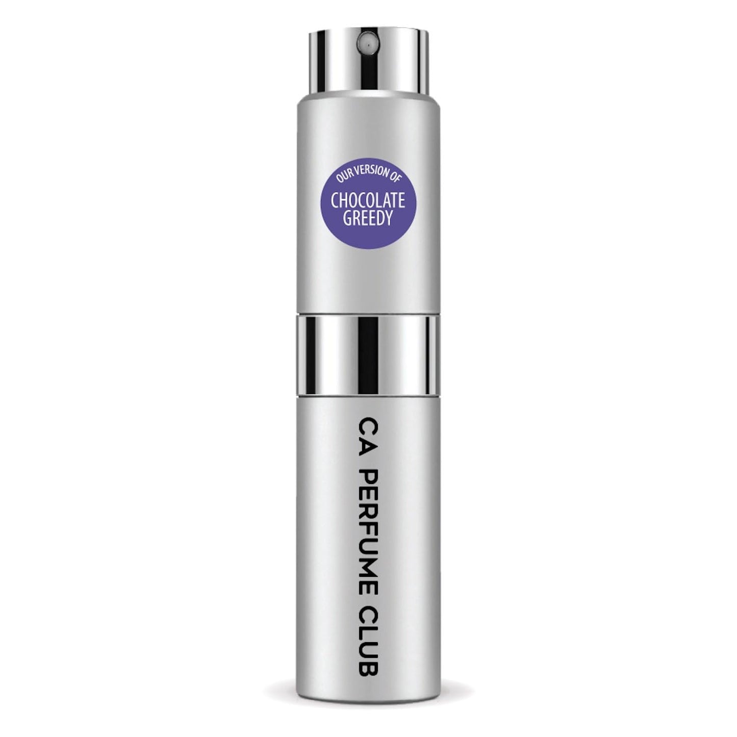 CA Perfume Impression of Chocolate Greedy for Women and Men Amber Vanilla Scent Long Lasting Unisex Fragrance Eau De Parfum Travel Size Refillable Atomizer Spray 0.27 Fl Oz 8ml