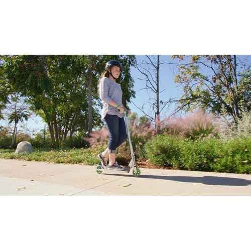 Razor A3 Kick Scooter for Kids - Larger Wheels, Front Suspension, Wheelie Bar, Lightweight, Foldable, and Adjustable Handlebars