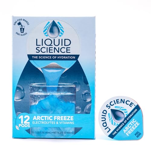 Java House Liquid Science Arctic Freeze Single Serve Hydration Pods - Peel and Pour - Cool Blue Raspberry Hydration - Pack...