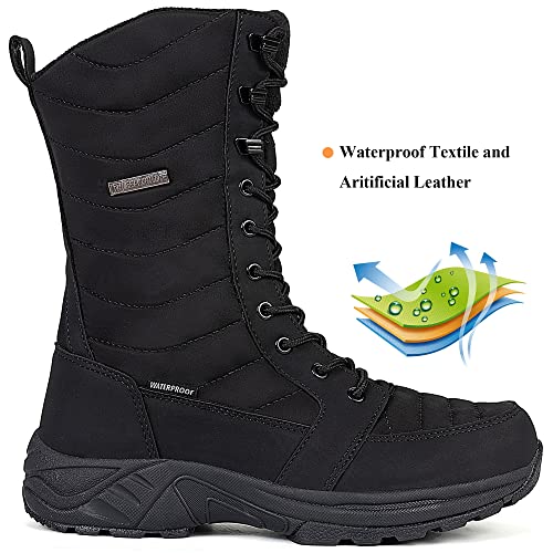 FW FRAN WILLOR Women's Waterproof Winter Snow Boots Warm Comfortable with Side Zipper - 2025 Fashion Lightweight Hiking bo...