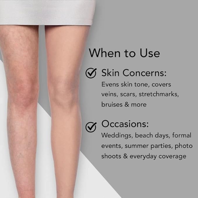 Dermablend Leg and Body Makeup Foundation with SPF 25, 85N Deep Natural, 3.4 Fl. Oz.