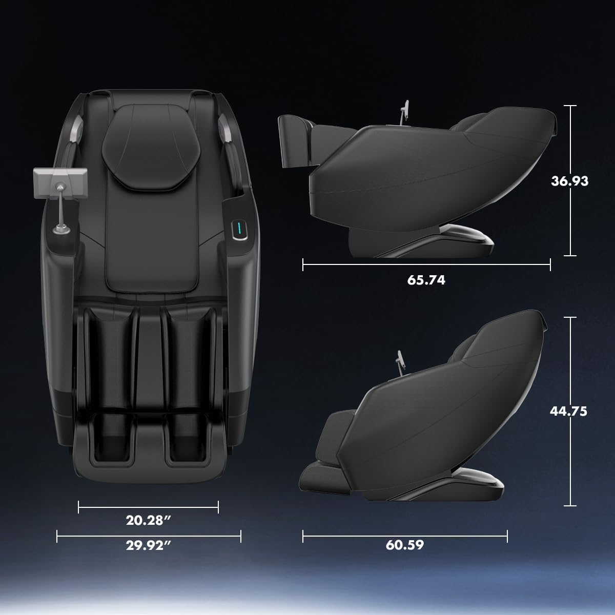 micmi Massage Chair Full Body, 4D Zero Gravity Massage Chair Recliner with Airbags SL-Track Shiatsu Massage, 12 Auto Modes, Back Heating, Touch Screen Controller