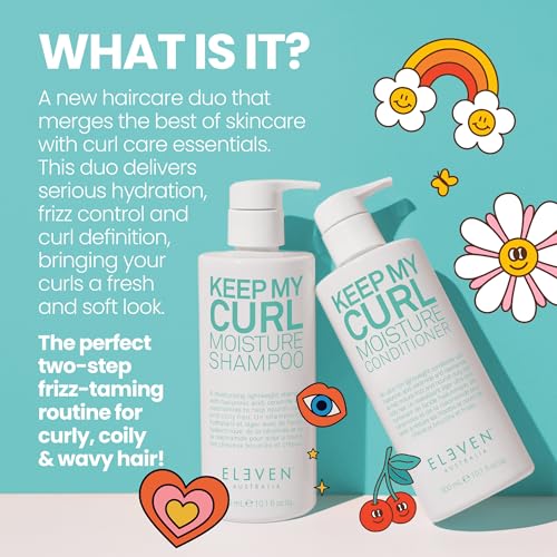ELEVEN AUSTRALIA Keep My Curl Moisture Conditioner for Women & Men - Conditioner for Curly & Wavy Hair, Moisturizing Shea Butter, Reduces Frizz, Adds Shine, Hydrating, Sulfate Free
