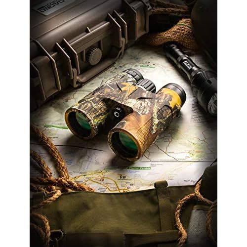 Barska Blackhawk 42mm Binoculars ? Waterproof Fogproof, BAK-4 Prism, Multi-Coated Optics, Rugged Rubber Armor, for Hunting, Bird Watching & Outdoor Use
