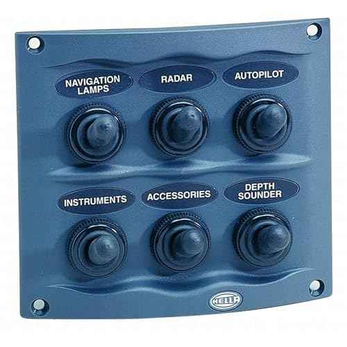 HELLA H73070041 Gray 2-Row 6-Way Compact Switch Panel, Multi, 2.17" D x 4.21" W x 3.74" H