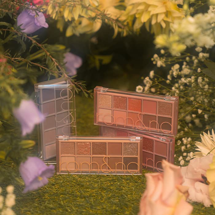 rom&nd Better Than Palette 102g (02 Mahogany Garden) | Eye Makeup Palette, Matte & Shimmer Eye Shadow, Sparkling Glittery, vario