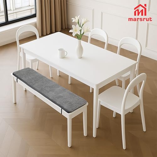 2Pcs Picnic Bench Cushions 38 x 12 in, Non-Slip Table Bench Mat Cover for Outdoor Indoor Furniture, Seat Pad for Dining, K...