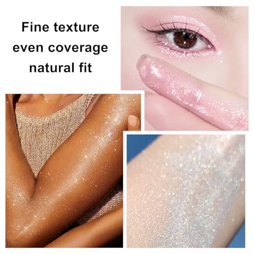 Hair and Body Glitter Spray, 1PC Glint-Rainbow Glitter Hairspray Dry Powder Makeup for Clothes, Festival Rave Prom Loose S...