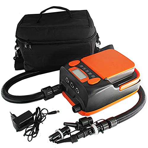 6000mAh Rechargeable SUP Air Pump Electric Compressor Max 16PSI Air Inflator + Deflator for Stand Up Paddle Board,Inflatab...