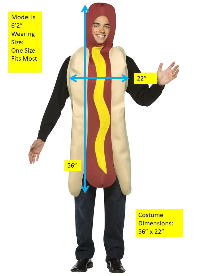Rasta Imposta Lightweight Hot Dog Costume