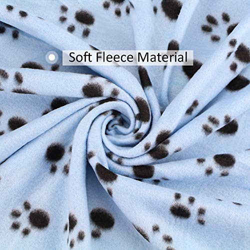 Comsmart Dog Blankets for Small Dogs, 6 Pack Puppy Blanket Cute Paw Print Pet Blanket for Dog, Puppy, Cat, Kitten, 24x28 i...