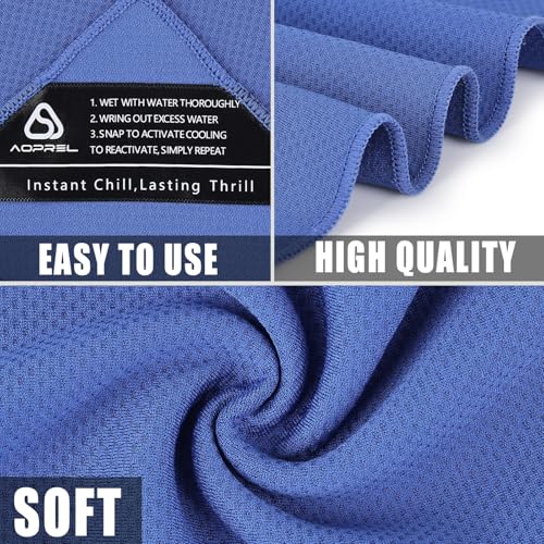 AOPREL Cooling Hoodie Towel Magnetic Lock Towels for Neck and Face UV Protection, Moisture-Wicking for Camping Gym and Yoga