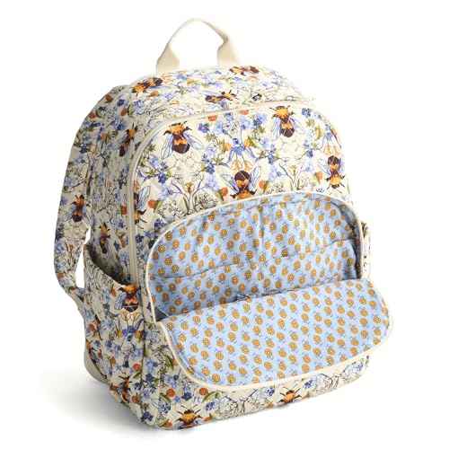 Vera Bradley Women's Bancroft Backpack - Premium Cotton, Bee Garden, One Size