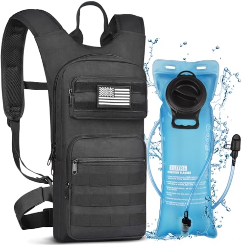 NOOLA Hydration Backpack with 3L TPU Water Bladder, Tactical Molle Water Backpack for Men Women, Hydration Pack for Hikin...