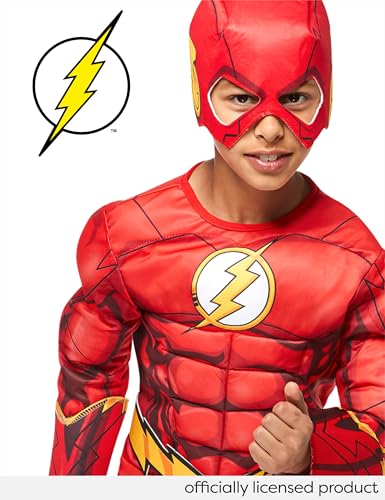 Rubies DC Comics Superheroes: The Flash Costume for Kids, Boy's Large