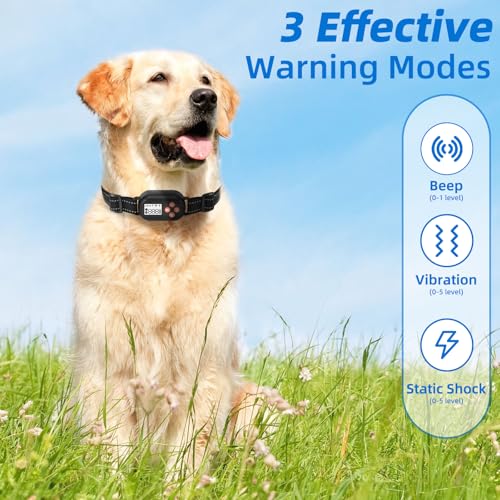 TTPet GPS Wireless Dog Fence, Electric Pet Fence System, IPX6 Waterproof Collar, Beep Vibration Shock Correction, for Dogs...