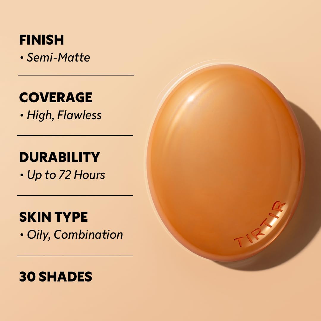 [*Mini Size*] TIRTIR Mask Fit Ai Filter Cushion Foundation | AI-Like Semi-Matte Finish - Up to 72-Hour Medium to Full Coverage K