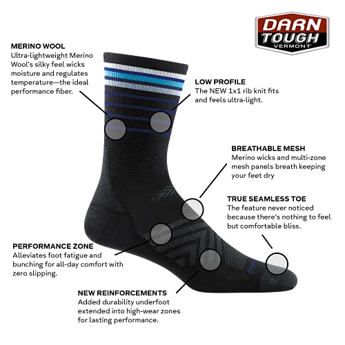Darn Tough Vermont Men's Stride Micro Crew Ultra-Lightweight Running Sock (Style 1036)