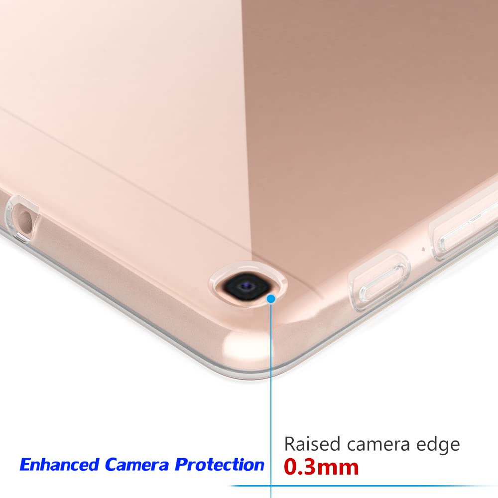 Puxicu Clear Case For Galaxy Tab A 10.1, Slim Design Flexible Soft Tpu Protective Cover For Samsung Galaxy Tab A 10.1-Inch 2019