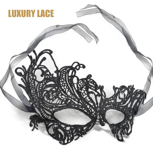 Masquerade Masks for Women Lace Venetian Halloween Eye Mask for Carnival Party Prom Ball