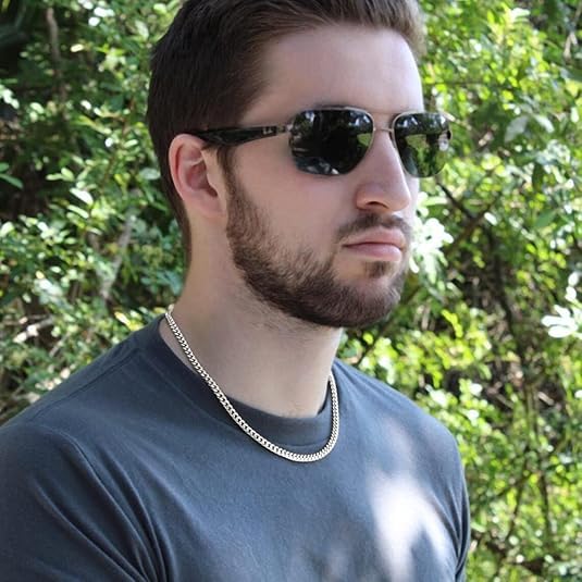 To My Brother Necklace Cuban Chain, Little Brother Necklace Gifts, Brothers Necklaces For Christmas, Anniversary Christmas Graduation Birthday Gifts For Brothers From Sister