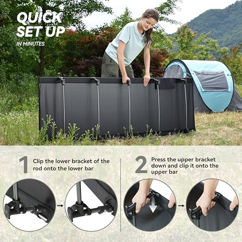 MARCHWAY Ultralight Folding Tent Camping Cot Bed, Portable Compact for Outdoor Travel, Base Camp, Hiking, Mountaineering, ...